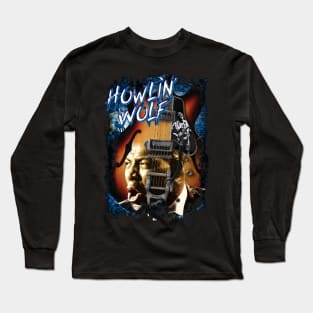 Howlin' Wolf Design Long Sleeve T-Shirt